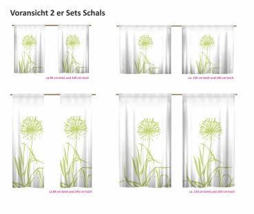Schal in Wunschausführung Allium 24 - blanco Apfel